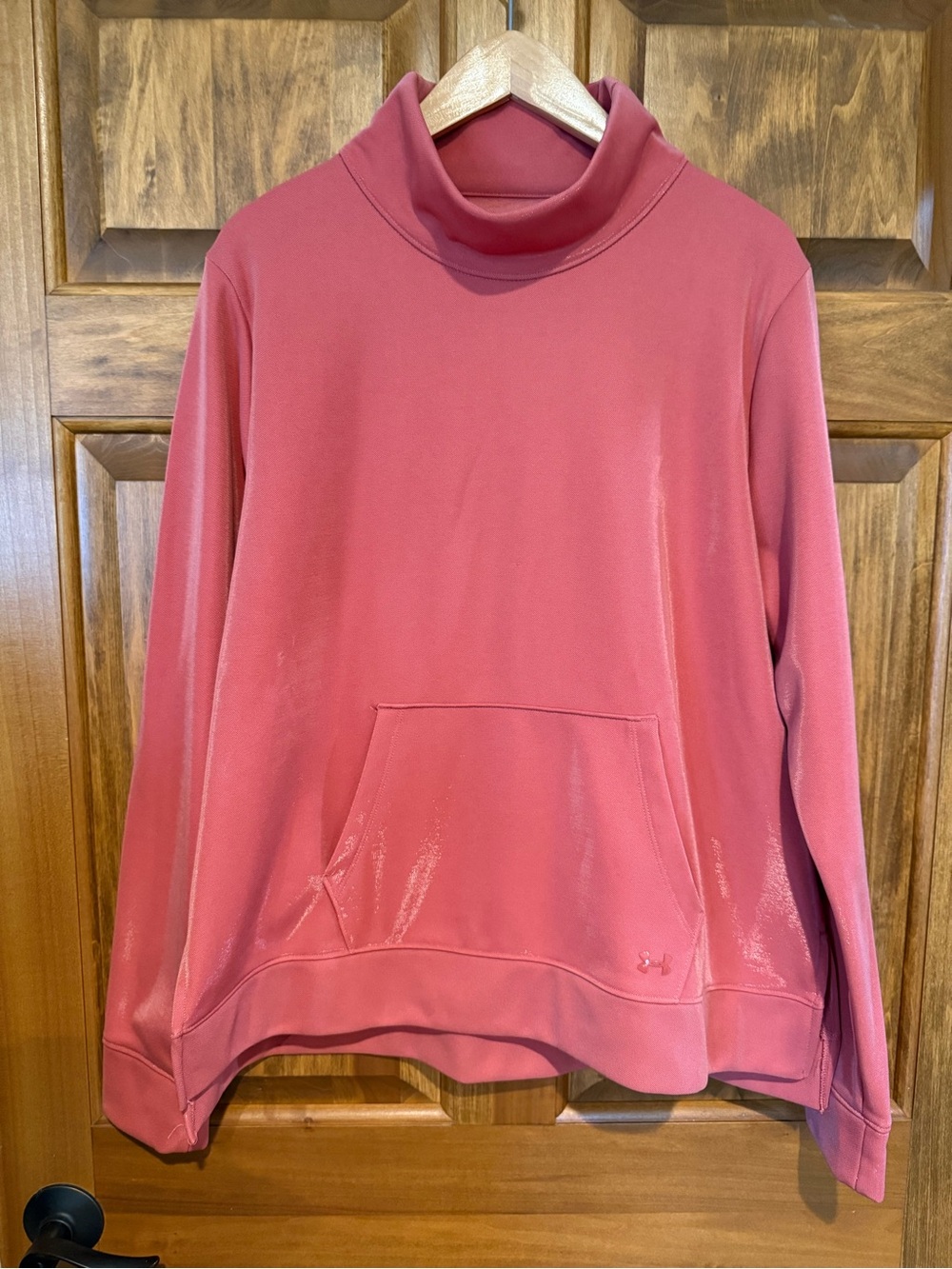 Under Armour Coral Tangerine  Mockneck Pullover